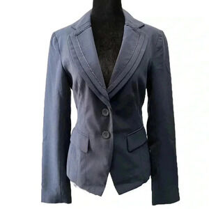 Ricki’s Blazer Single Breasted Tailored Fitted Jacket Navy Blue Size 0  NWOT